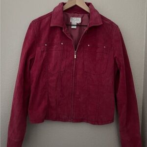 Live a Little Women's Pink Suede Jacket